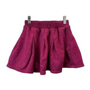 Tea Collection Pink Purple Pleated Twirl Skirt Cotton Youth Girls Size 4 Pull On